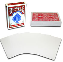 Blank Face Deck Bicycle - Red Backs