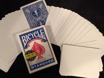 Blank Face Deck Bicycle - Blue Backs