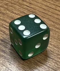 Dice -3/4" Single Green
