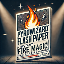 PyroWizard Flash Paper 4 White Sheets(8"x9")