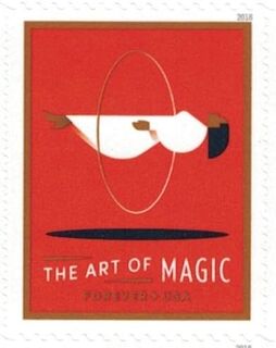 The Art of Magic Forever Postage Stamps .Floating Lady.jpeg
